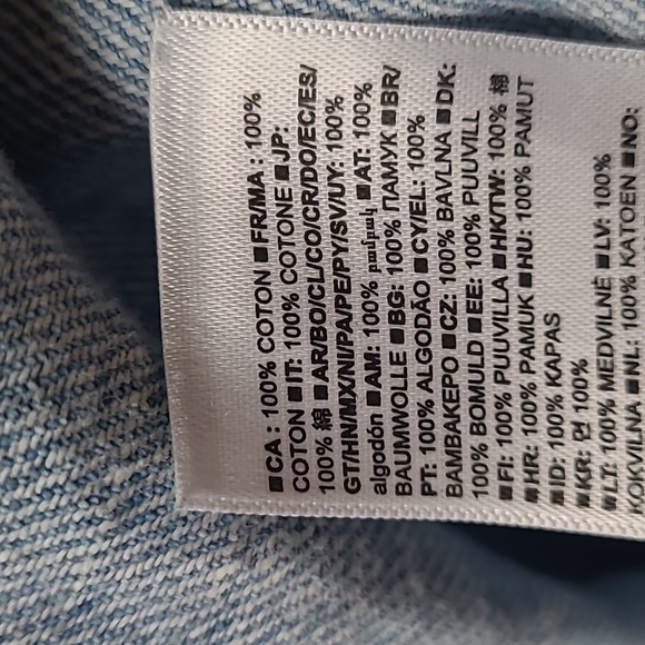 Gap Loose Baggy Fit Elastic Waist Cargo Pocket Easy Denim Light Blue Jeans - Picture 7 of 13